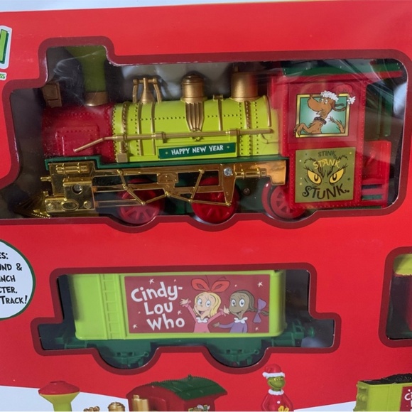 NIB. DR. SEUSS The Grinch Holiday Express Train Set - Picture 3 of 7